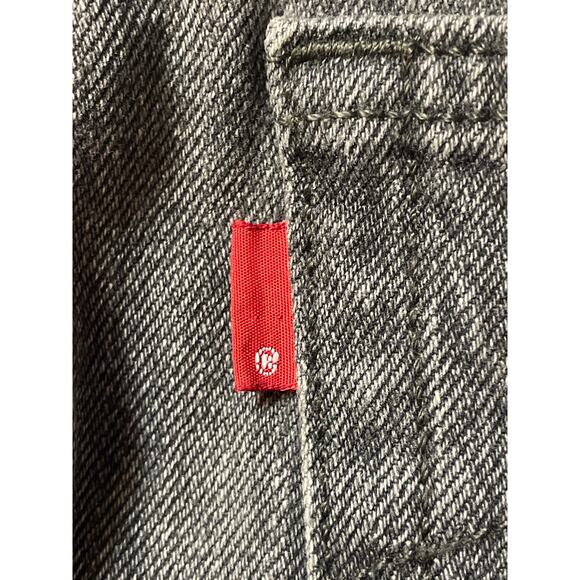 Levi’s Premium‎ 501 Original Fit Black Cutoff Button Fly Shorts “R” tab Size 29 - Picture 6 of 7